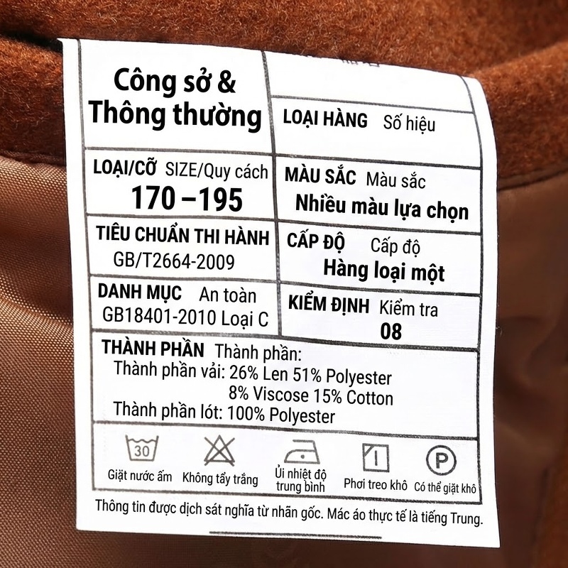 Áo Khoác Dạ Nam Hai Cổ Dày Dặn Lót Lông Cừu Màu Nâu, Đen, Xám, Đỏ Rượu Vang... chi tiết 24