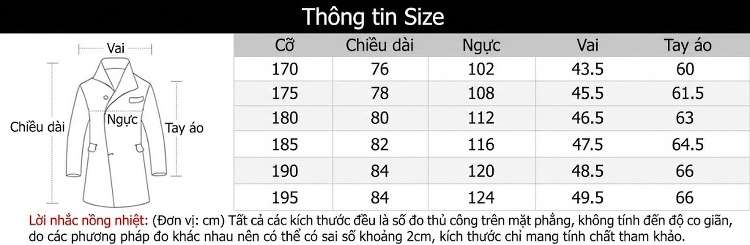 Áo Khoác Dạ Nam Hai Mặt Cổ Khăn Choàng Tháo Rời, Lót Trong Dạ Màu Đen, Nâu chi tiết 7