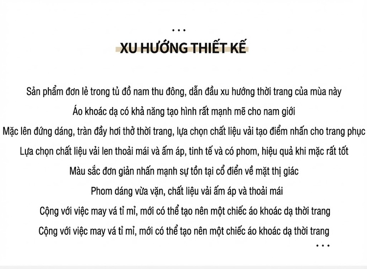 Áo Khoác Dạ Nam Hai Mặt Cúc Đôi Lớp Lót Lông Cừu Tháo Rời Màu Đen, Nâu, Xám chi tiết 2
