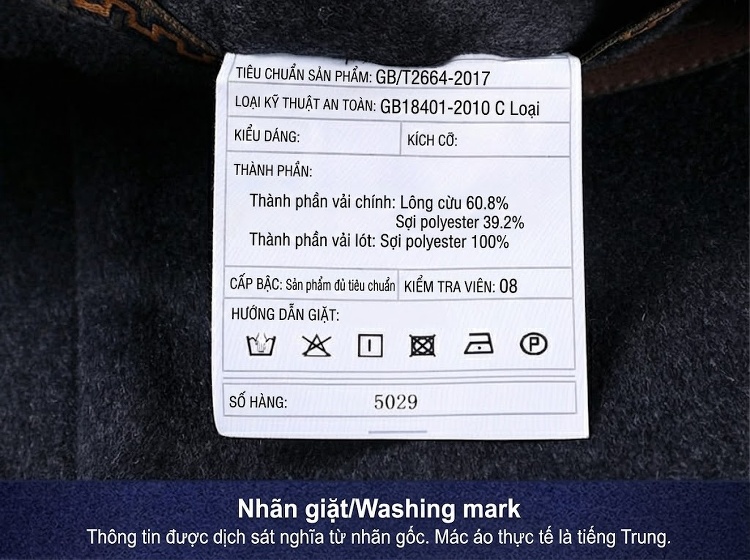 Áo Khoác Dạ Nam Hai Mặt Lông Cừu Áo Khoác Ngoài Công Sở Phong Cách Doanh Nhân Màu Xám Đậm chi tiết 15