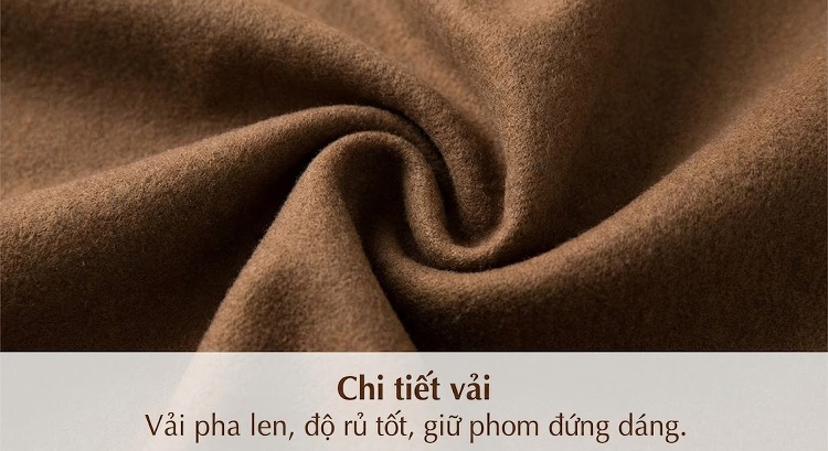 Áo Khoác Dạ Nam Hai Mặt Lông Cừu Dáng Dài Cổ chữ Vest Phong Cách Business Casual Màu Đen, Xám, Nâu, Xanh chi tiết 26