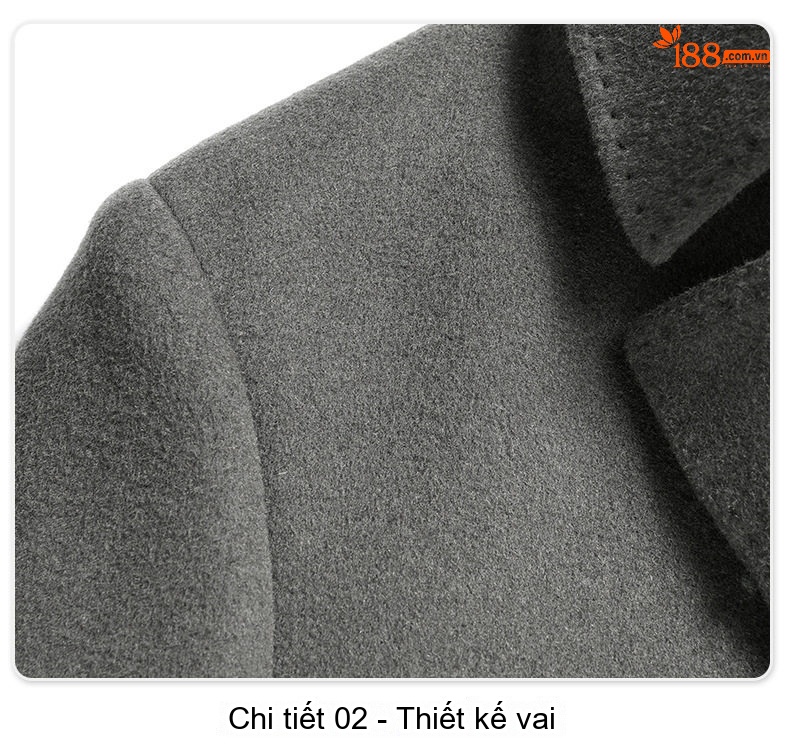 Áo Khoác Dạ Nam Kèm Gile Lông Vũ Có Thể Tháo Rời Màu Đen, Xám chi tiết 23