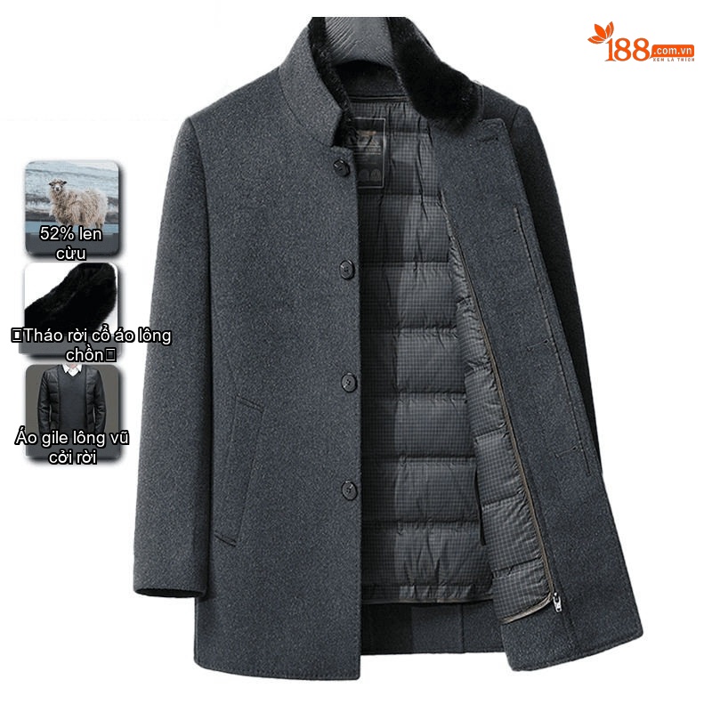 W11509 Xám [50 len vịt lót]