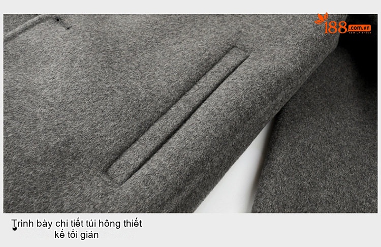 Áo Khoác Dạ Nam Lông Cừu Áo Vest Giữ Ấm Chống Nhăn Phong Cách Trung Niên Màu Đen, Xám chi tiết 30