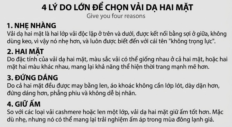 Áo Khoác Dạ Nam Lông Cừu Hai Mặt Dáng Ngắn Cổ chữ Vest Màu Đen, Nâu, Xám chi tiết 6