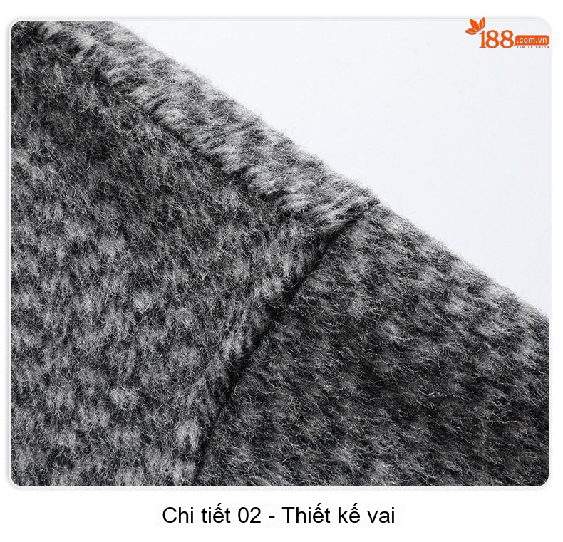 Áo Khoác Dạ Nam Lông Lạc Đà Tencel Dáng Rộng Tay Lỡ Màu Xám chi tiết 22