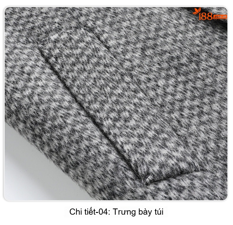 Áo Khoác Dạ Nam Lông Lạc Đà Tencel Dáng Rộng Tay Lỡ Màu Xám chi tiết 24