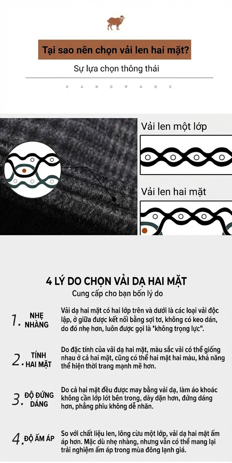 Áo Khoác Dạ Nam Lông Vũ Ngỗng Hai Mặt Có Thể Tháo Rời Màu Đen, Xám chi tiết 3