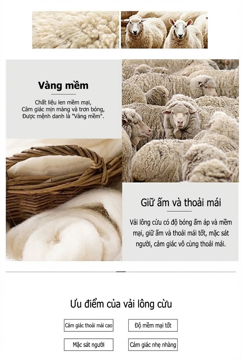 Áo Khoác Dạ Nam Trung Niên Cổ Bẻ Lịch Lãm Chất Liệu Lông Cừu Màu Xanh Navy chi tiết 1