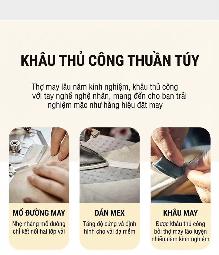 Áo Khoác Dạ Nam Trung Niên Dáng Dài Vừa Vải Lông Cừu 63% Phong Cách Tĩnh Lặng Màu Đen, Nâu chi tiết 12