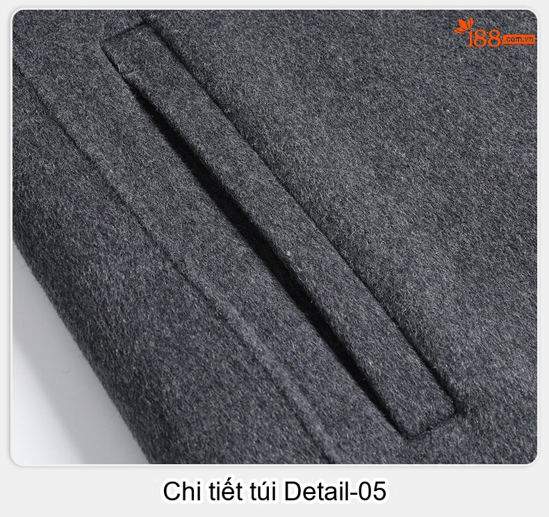 Áo Khoác Dạ Nam Trung Niên Dáng Vest Hai Mặt Màu Xám, Đen, Xanh Navy, Nâu chi tiết 26