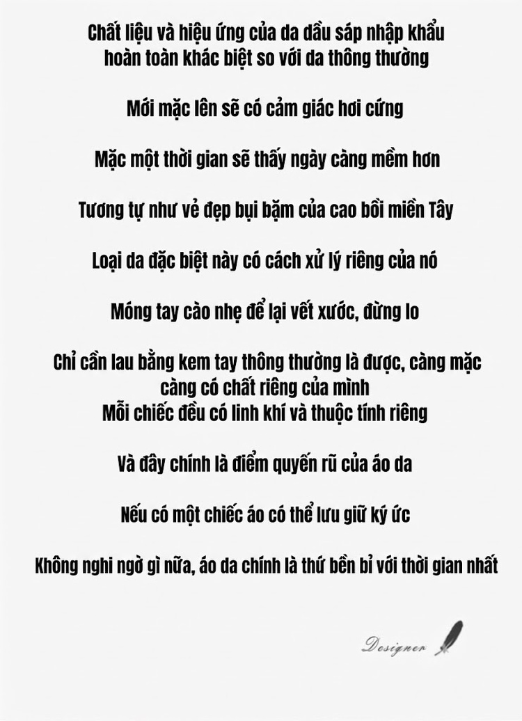 Áo khoác da nữ da bò lót lông vũ dáng rộng ngắn cổ trụ dày dặn chi tiết 1