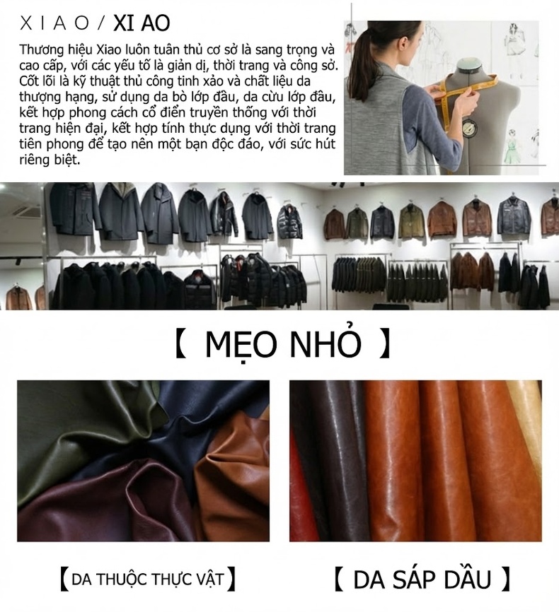 Áo Khoác Da Nữ Da Cừu Dáng Vest Ôm Eo Màu Đen chi tiết 11