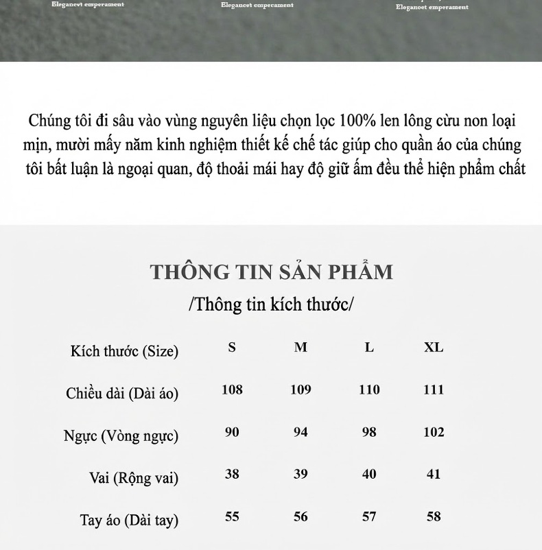 Áo Khoác Dạ Nữ Dáng Dài Thu Đông Ôm Dáng Thắt Eo Phong Cách Hepburn Màu Be, Nâu, Xám, Xanh... chi tiết 4