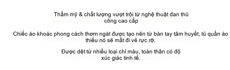Áo Khoác Dạ Nữ Dáng Dài Vừa Thân Áo Màu Nâu Dày Dặn In Họa Tiết Cổ Tròn Một Hàng Cúc Phong Cách Âu Mỹ chi tiết 4