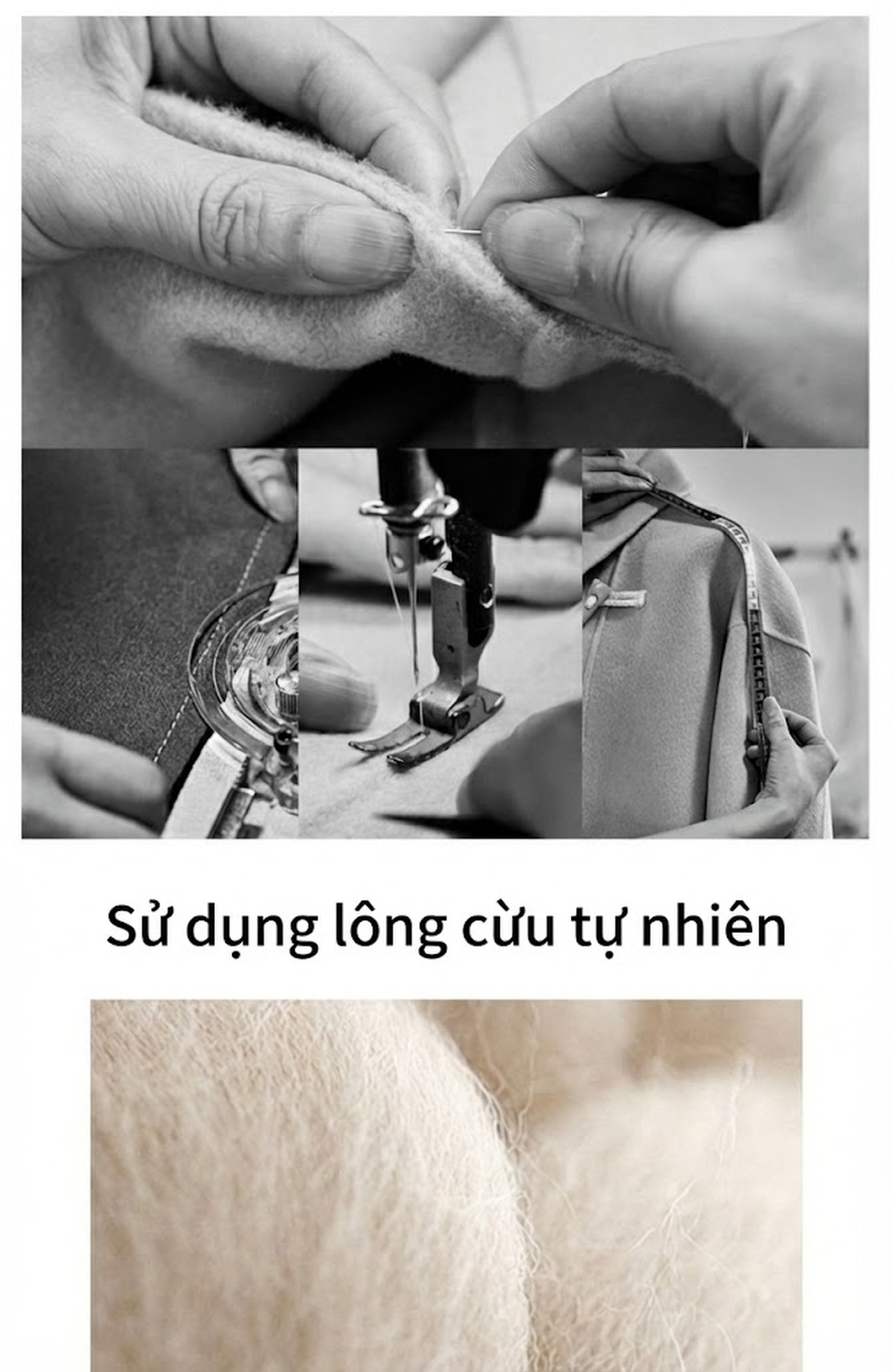 Áo Khoác Dạ Nữ Dáng Vừa Hai Mặt Màu Be, Đen chi tiết 4