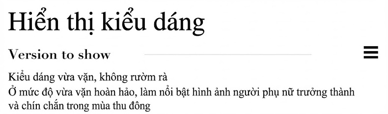 Áo Khoác Dạ Nữ Hai Mặt Lông Cừu Dáng Dài Họa Tiết Chân Chim Phong Cách Cape Màu Xám chi tiết 3