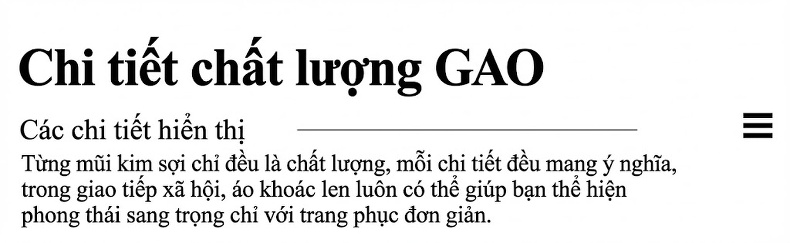 Áo Khoác Dạ Nữ Hai Mặt Lông Cừu Dáng Rộng Cúc Đôi Màu Trắng Kem, Đen, Nâu chi tiết 14