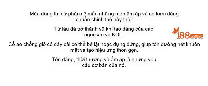 Áo Khoác Da Nữ Lót Lông Ngắn Tay Dáng Nhỏ Cổ Trụ Màu Đen, Nâu chi tiết 8
