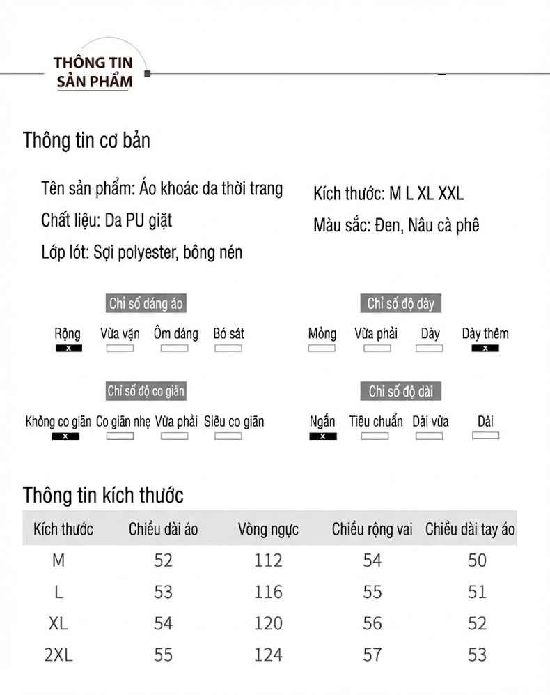 Áo Khoác Da Nữ Lót Lông Ngắn Tay Dáng Nhỏ Cổ Trụ Màu Đen, Nâu chi tiết 1