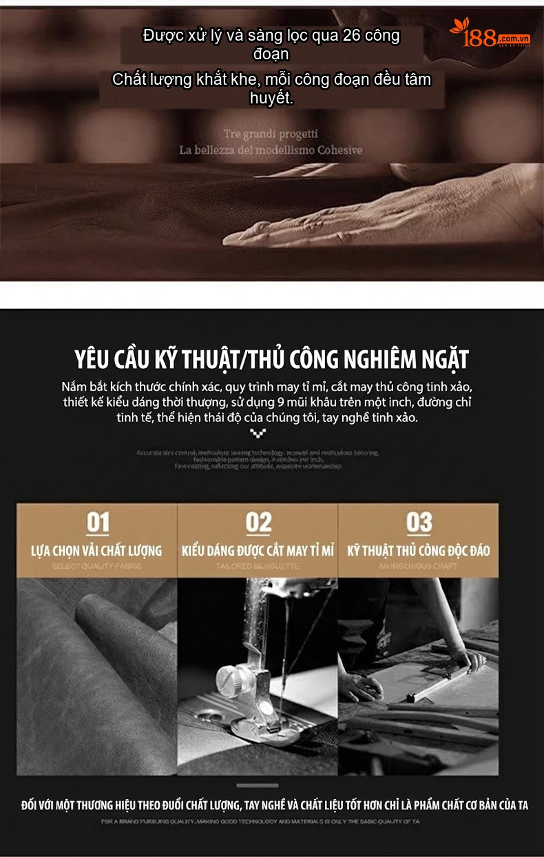 Áo Khoác Da Thật Nam Lót Lông Cừu Non Cổ Trụ Dáng Ôm Màu Đen, Nâu chi tiết 3