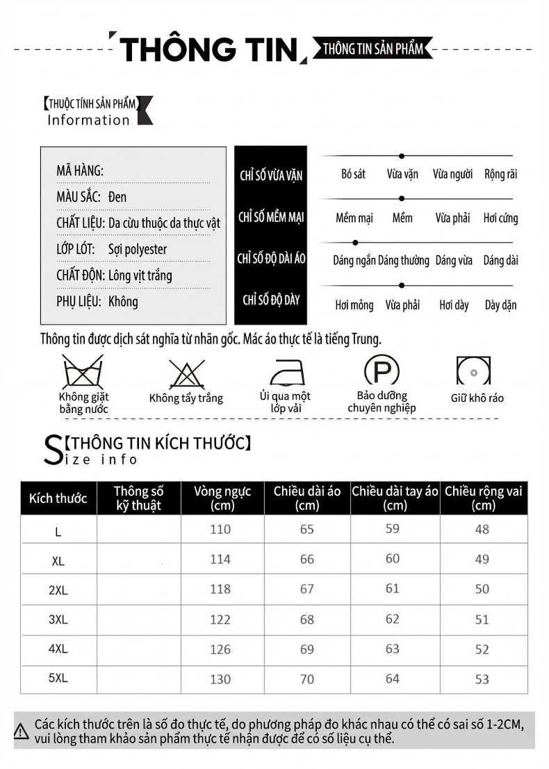 Áo Khoác Da Thật Nam Ngắn Tay Dài Có Mũ Lót Lông Vũ Phong Cách Thời Trang Màu Đen chi tiết 4