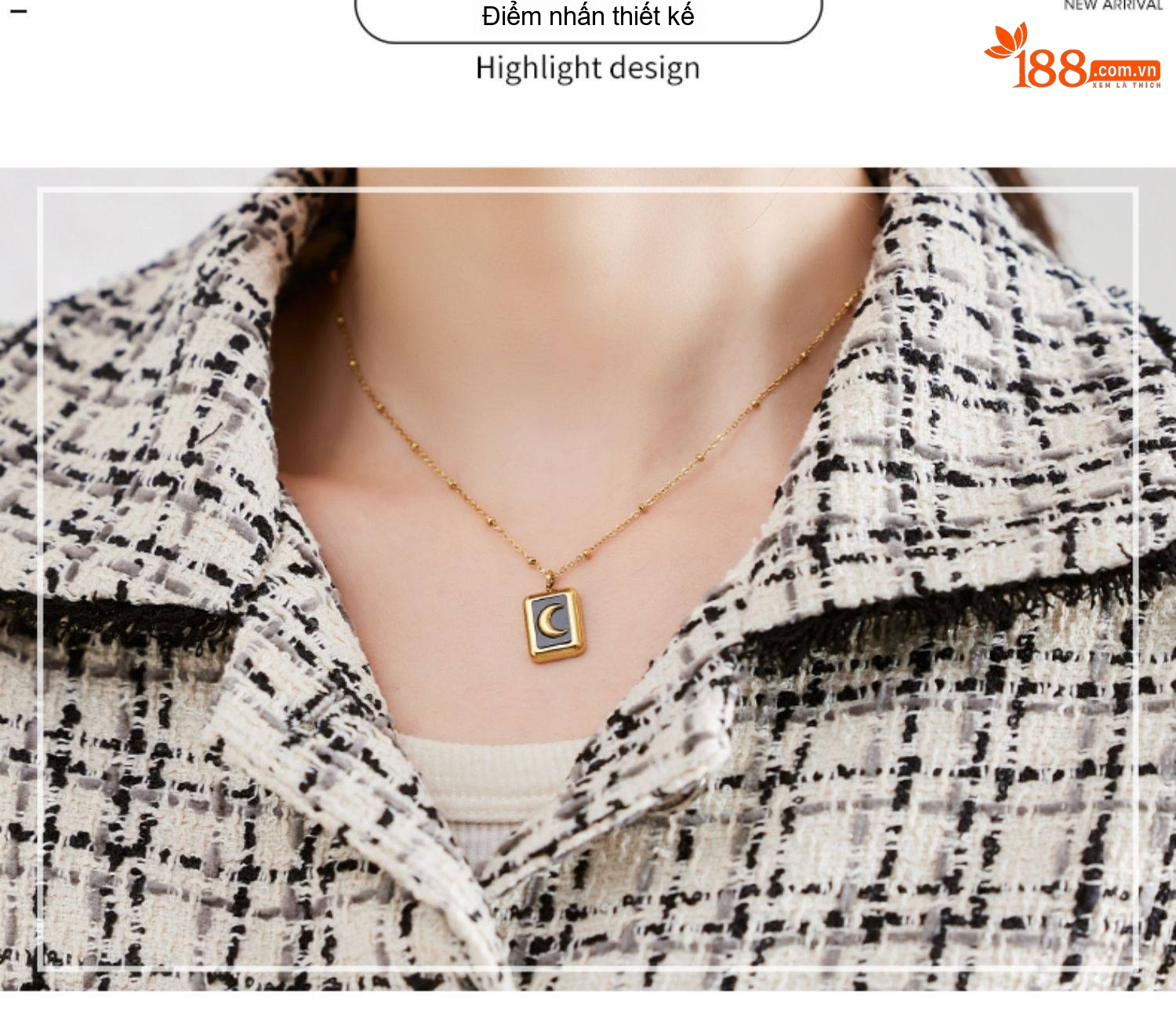 Áo Khoác Dạ Tweed Nữ Thiết Kế Ngắn Tay Dài Phong Cách Tiểu Thư Màu Trắng, Đen chi tiết 5