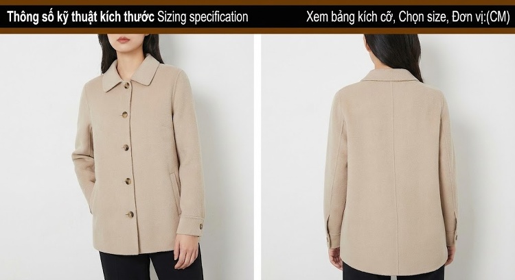 Áo Khoác Dáng Dài Nữ Da M貂 Thật Viền Lông Cáo Bạc Màu Đen chi tiết 1