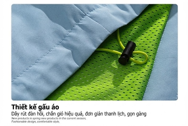 Áo Khoác Dù Có Mũ Trùm Đầu Unisex Màu Tím, Cam, Xanh Dương, Xám... chi tiết 29