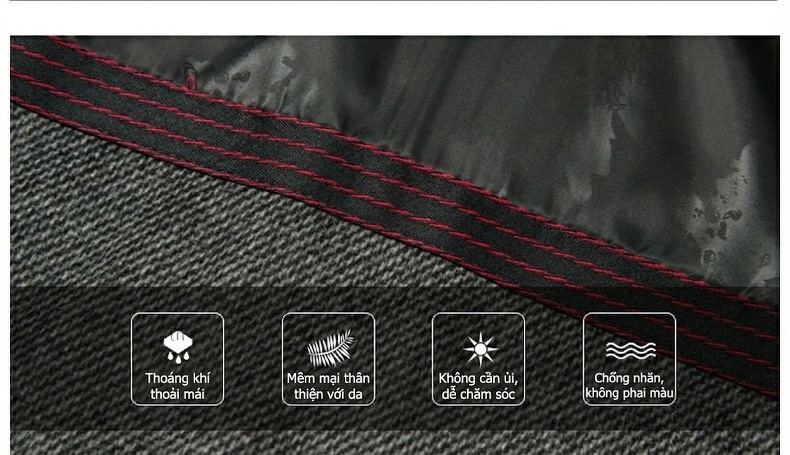 Áo Khoác Gió Nam Dáng Dài Vừa Có Lớp Lót Lông Cừu Tháo Rời Màu Xanh Navy, Be chi tiết 1