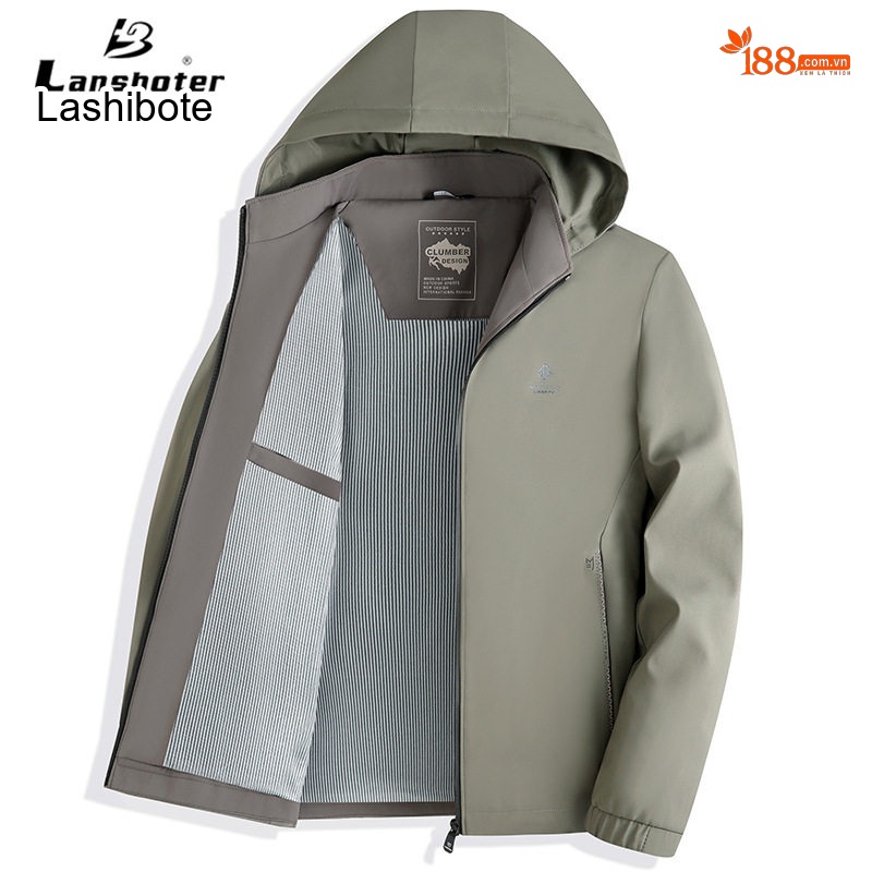 Áo Khoác Gió Nam Mỏng Có Mũ Trùm Đầu Phong Cách Casual Màu Đen, Xám, Xanh Navy