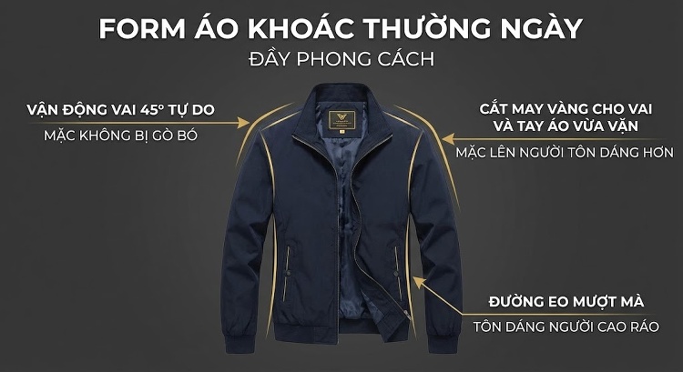 Áo Khoác Gió Nam Mỏng Có Mũ Trùm Đầu Phong Cách Casual Màu Đen, Xám, Xanh Navy chi tiết 4