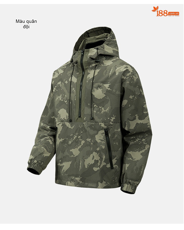 Áo Khoác Hoodie Nam Công Sở Phong Cách Rằn Ri Dáng Rộng chi tiết 11