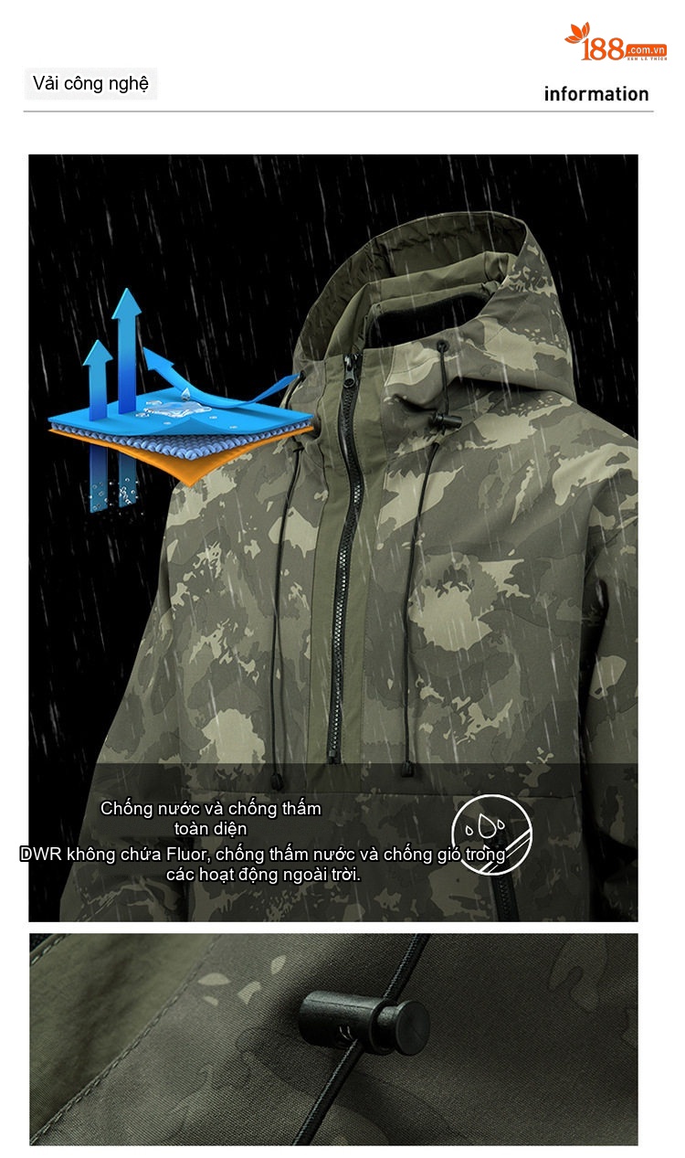 Áo Khoác Hoodie Nam Công Sở Phong Cách Rằn Ri Dáng Rộng chi tiết 5