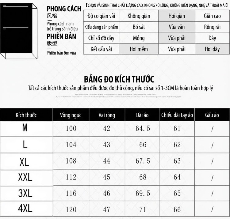 Áo Khoác Jean Nam Dáng Suông Cổ Bẻ Túi Hộp Phong Cách Vintage Màu Xanh Denim chi tiết 5