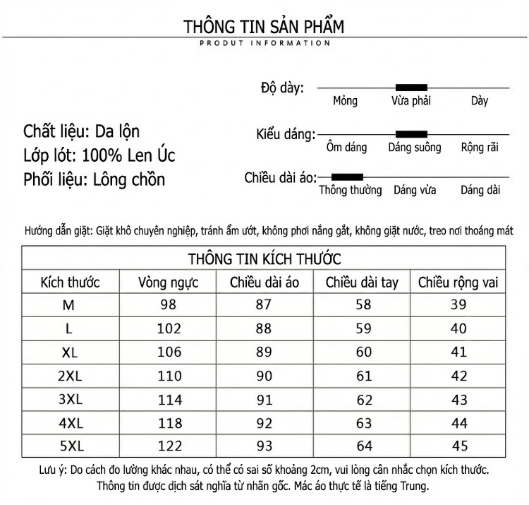 Áo Khoác Lông Cừu Cổ Lông Chồn Dáng Dài Trung Niên Mùa Đông Màu Vàng, Đỏ, Xanh, Đen chi tiết 6