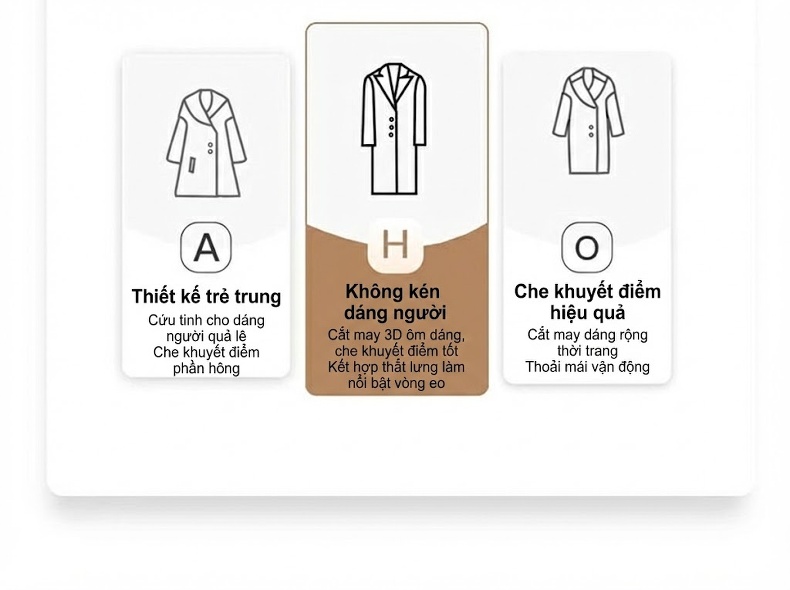 Áo Khoác Lông Cừu Ép Hai Mặt Cổ Tròn Tay Lỡ Dáng Ngắn Màu Đen, Kem chi tiết 5