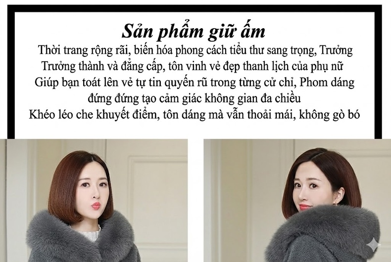 Áo khoác lông cừu liền da cừu dáng ngắn cổ lông cáo có mũ chi tiết 2