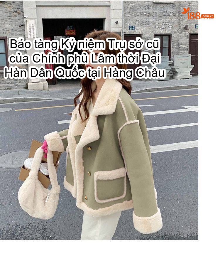 Áo Khoác Lông Cừu Non Nữ Dáng Ngắn Dày Dặn Phong Cách Hàn Quốc Màu Hồng, Nâu, Xanh... chi tiết 11