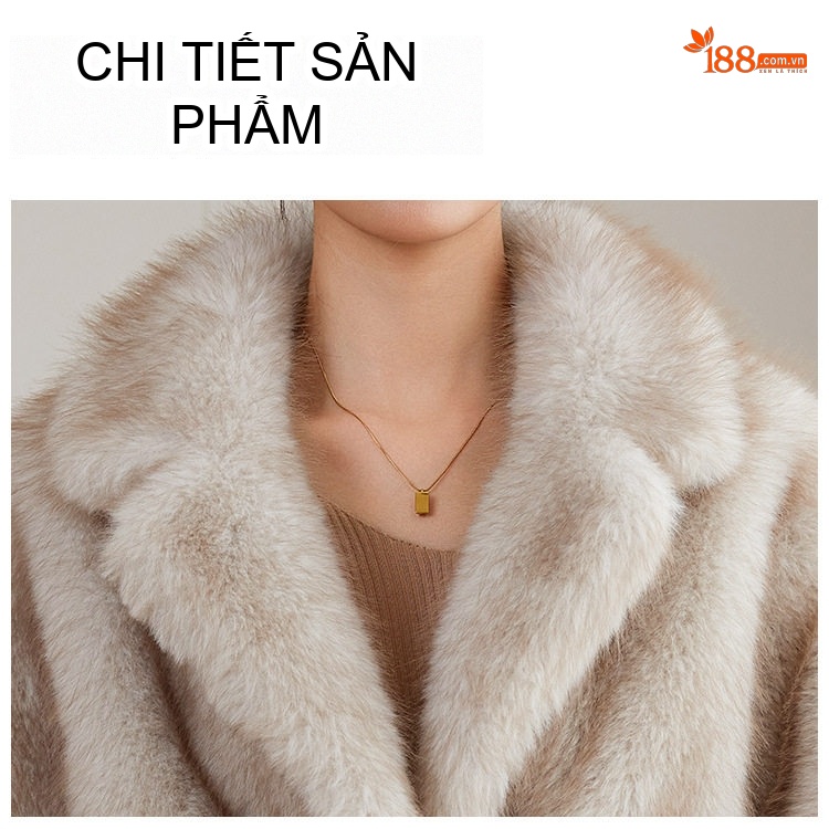 Áo Khoác Lông Nữ Dáng Dài Trung Niên Giả Lông Thú Cao Cấp Màu Kem chi tiết 12