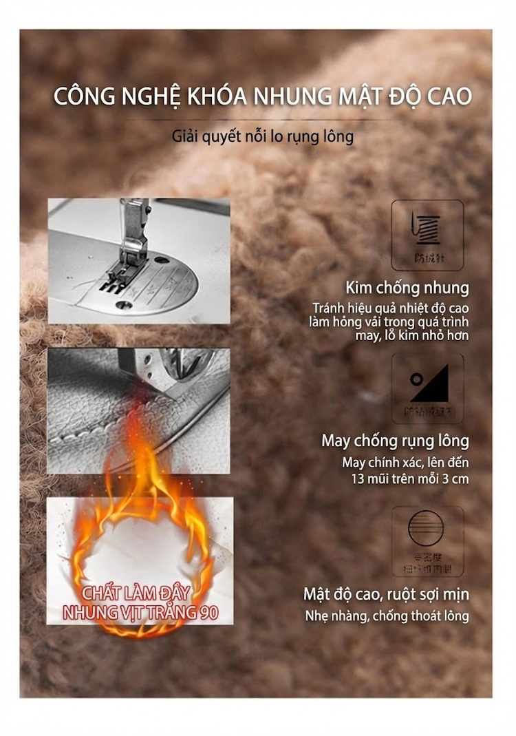 Áo Khoác Lông Nữ Ngắn Tay Dáng Ôm chi tiết 13