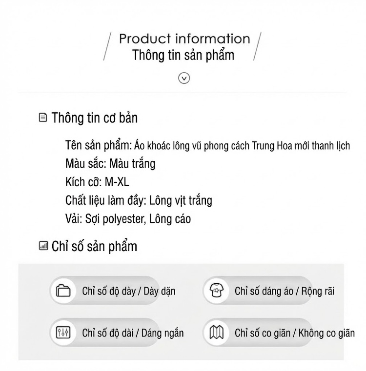 Áo Khoác Lông Nữ Tiểu Thư Dáng Ôm Ngắn Tay Dài Màu Trắng chi tiết 2