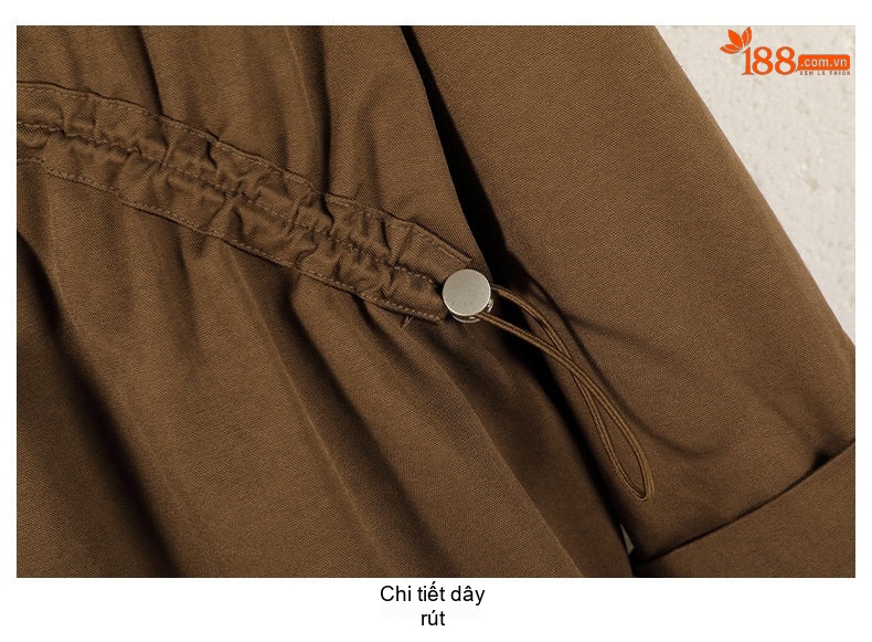 Áo Khoác Lửng Nữ Phong Cách Hàn Quốc Dáng Rộng Màu Nâu, Xanh, Kem chi tiết 43