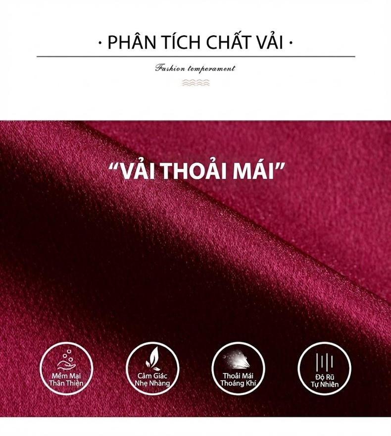 Áo Khoác Măng Tô Nữ Dáng Dài Vừa Phong Cách Thời Trang Thanh Lịch Màu Đỏ, Đen, Xanh Lá chi tiết 10