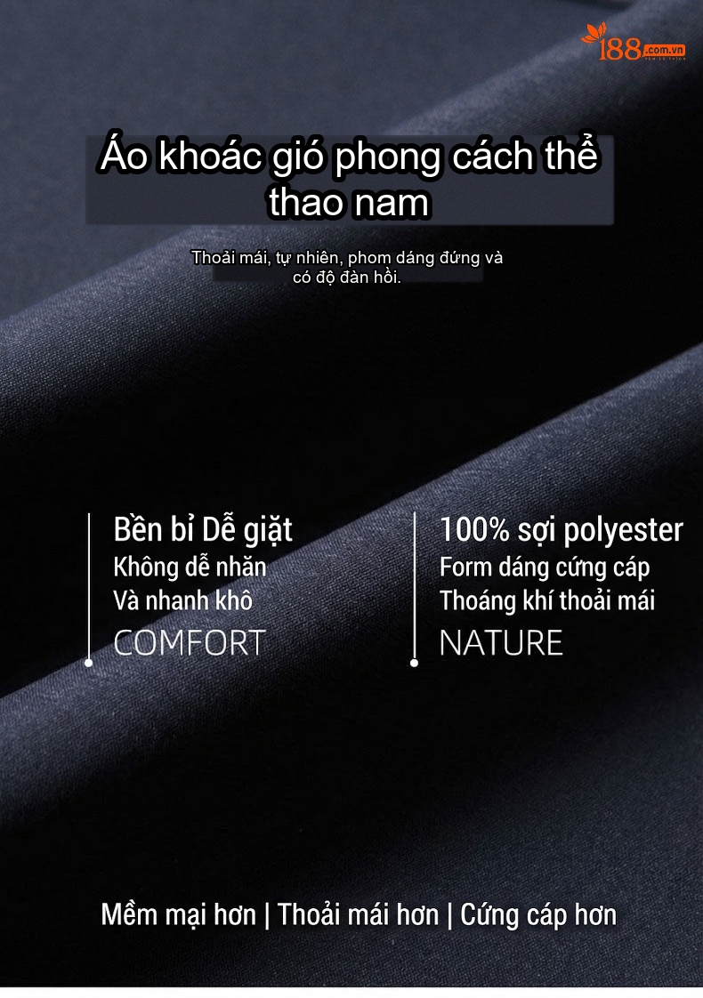 Áo Khoác Mangto Nam Dáng Dài Vừa Cổ chữ Vest Cài Nút Phong Cách Lịch Lãm Màu Đen, Nâu, Kem, Xanh Navy chi tiết 1