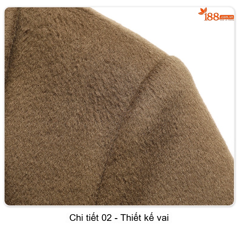 Áo Khoác Nam 100% Lông Cừu Dáng Trend Màu Nâu, Xanh Navy, Đen chi tiết 20