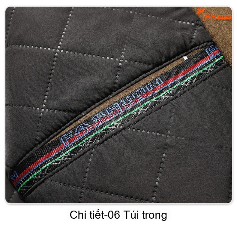 Áo Khoác Nam 100% Lông Cừu Dáng Trend Màu Nâu, Xanh Navy, Đen chi tiết 24