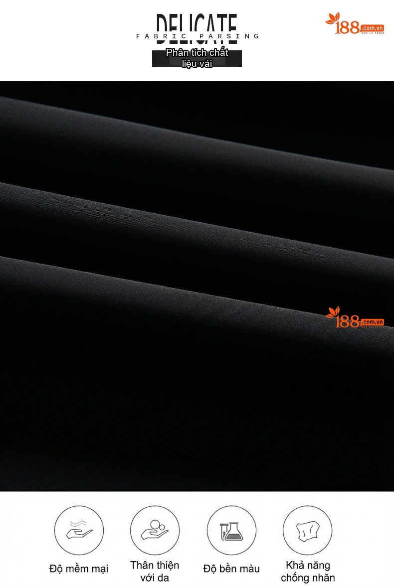 Áo Khoác Nam Cổ Bẻ Spandex Mỏng Nhẹ Phong Cách Doanh Nhân Màu Đen chi tiết 4
