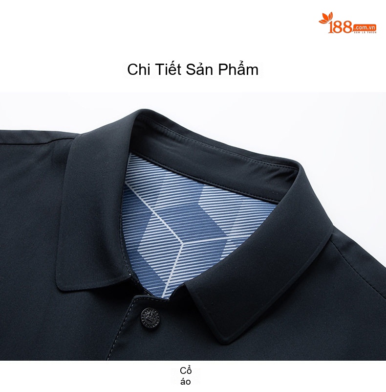 Áo Khoác Nam Cổ Bẻ Thanh Niên Phong Cách Thời Trang Màu Xanh Đen, Xanh Lam, Xám, Trắng chi tiết 22