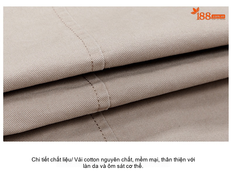 Áo Khoác Nam Có Mũ Cotton Dáng Ôm Vừa Vặn Màu Be, Đen chi tiết 10